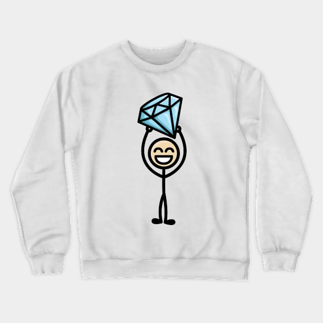 Diamond in the Rough Crewneck Sweatshirt by hoddynoddy